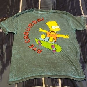 Bart Simpson Aye Carumba T Shirt Size Large
